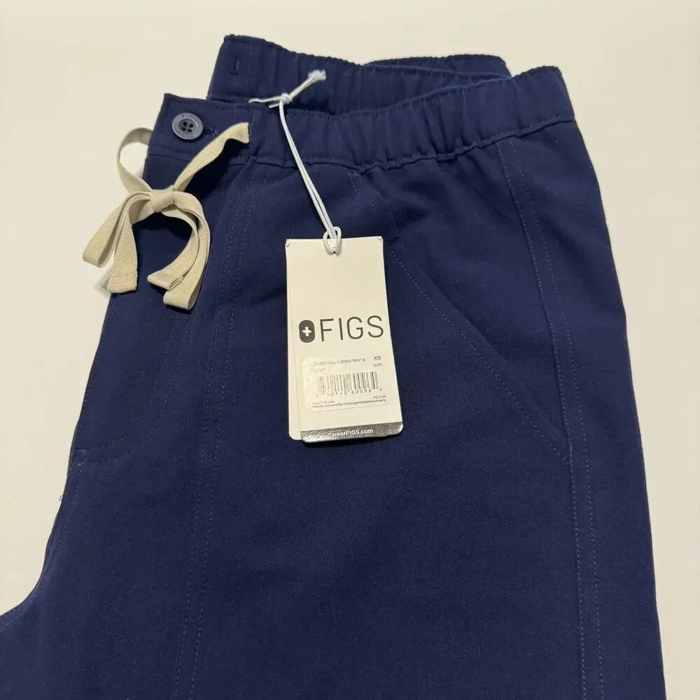 FIGS Men’s Cairo Cargo Scrub Pants Navy Xtra Small New With Tags